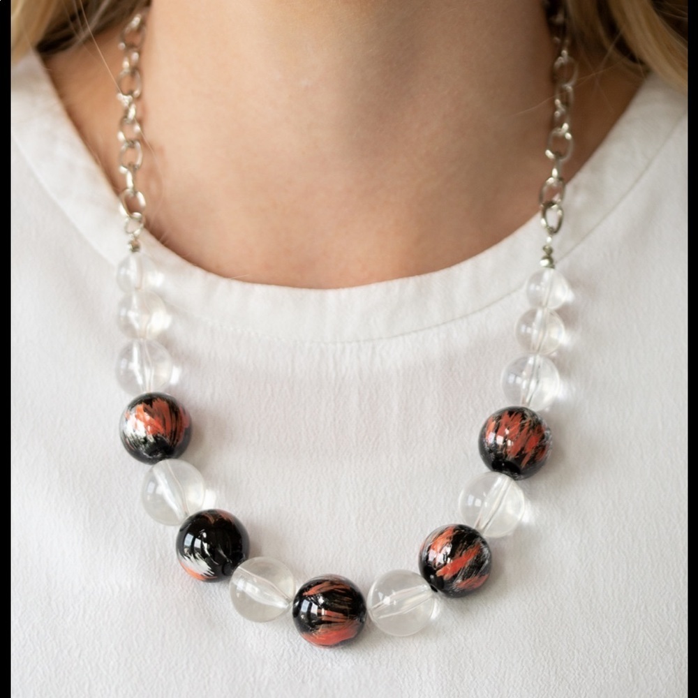 🆕 Torrid Tide Orange Necklace & Earrings